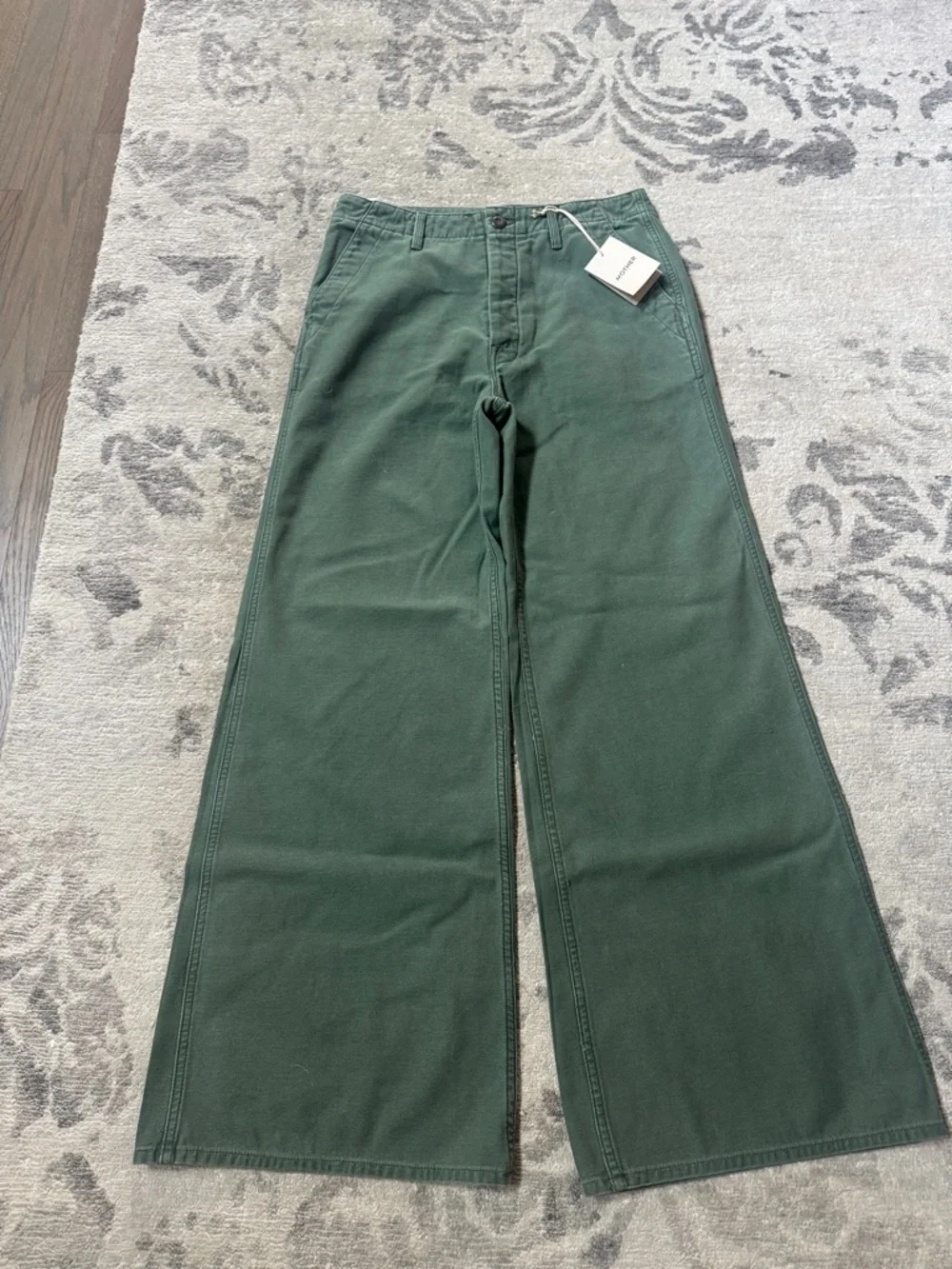 MOTHER Major Roller Sneak 29 Roger That Wide Leg Jeans - Picture 1 of 4